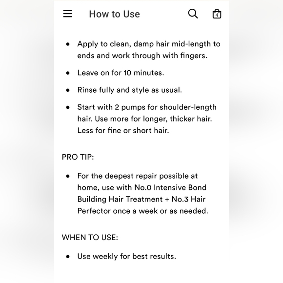 Olapex No 8. Bond Intense Moisture Mask - Picture 4 of 5